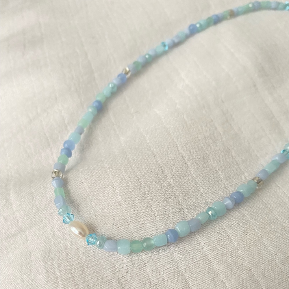 Aqua necklace